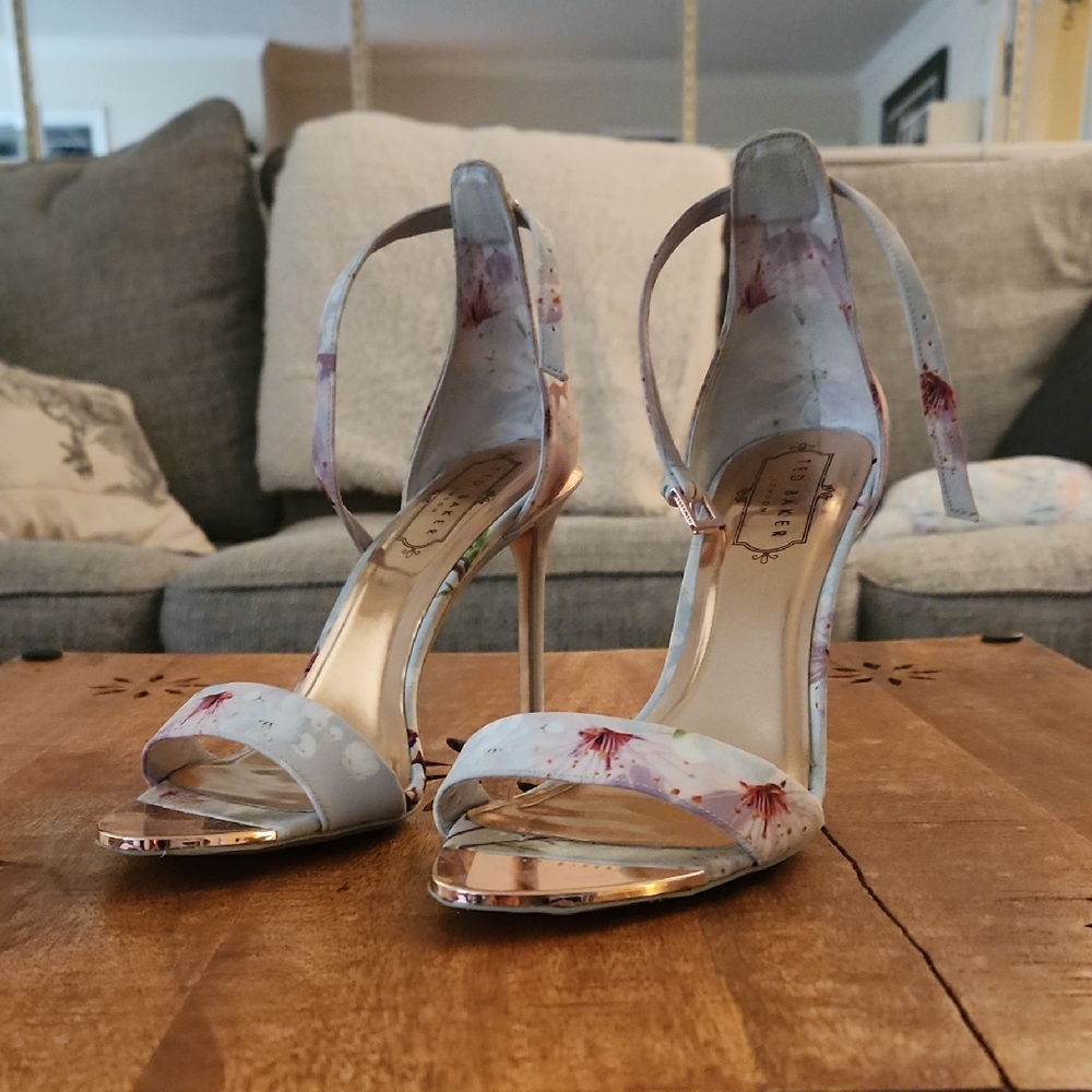 Ted Baker Blue Floral Heels